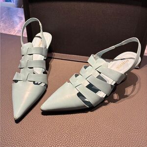Pinko turquoise Sandals  with Strappy Design